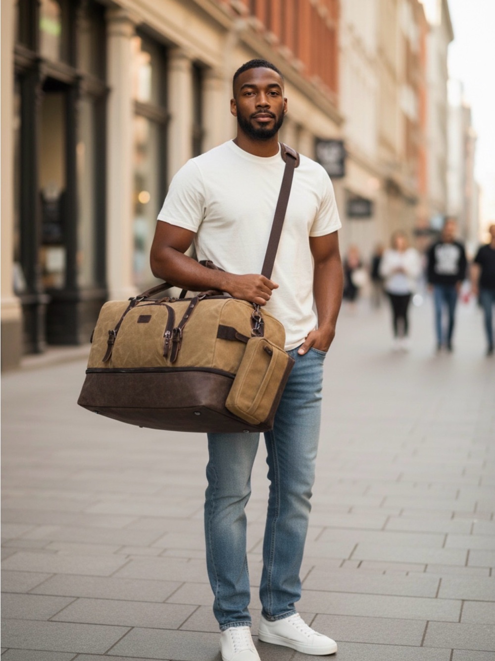 Nerlion Canvas Travel Weekender Duffel Bag - Brand New